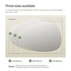 Bathroom Mirror with LED Lights Touch Dimmable Demister Irregular Wall Mounted