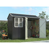 Garden Shed 8x6FT Steel Apex Tool Equipment Organize W/Window Door Anthracite