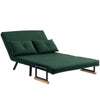Click Clack 2 Seater Sofa Bed for Living Room, Guest Room, Green