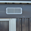 4x8 FT Flat Roof Steel Storage Shed, Pre-drilled Steel Panels, Outdoor Tool Shed