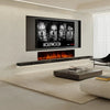 Clarendon Borderless Glass Fire - 71'' - Black