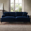 Navy Blue Velvet 4 Seater Sofa - Payton SOF199