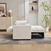 2 Seater Pull Out Sofa Bed Loveseat Recliner with Hidden Table, Cup Holders, USB