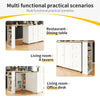 DINING BAR KITCHEN ISLAND TABLE STORAGE CABINET OPEN SHELVES DINING ROOM WHITE
