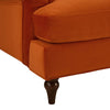 Dusk Hampshire Bright Orange Velvet 3 Seater Sofa RRP £999