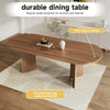 Extendable Table, 160(200)x90cm, Oval Dining Table for 6-8 Seater, Walnut Finish