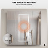 800mm Triple Door LED Bathroom Mirror Cabinet with Light Demister Wall Mounted