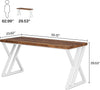 55'' Large Simple Industrial Computer Desk Study Writing Table for Home/Office