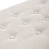 Beige Chesterfield Upholstered Ottoman Storage Box, End of Bed Storage Bench