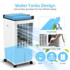 8L PORTABLE AIR COOLER FAN HUMIDIFIER 65W BEDROOM OFFICE COOLING UNIT
