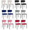 2 Velvet Dining Chairs Velvet Seat Chairs Plush velvet seat and backrest
