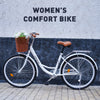 VIRIBUS 24/26Inch Ladies Women Beach Cruiser Bike Bicycle w/ Basket Comfort Ride