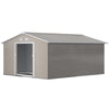 Garden Shed Storage Large Yard Store Sliding Door Metal Roof Tool Box