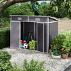 16x8 12x8 8x8FT Plastic Garden Tool Storage Shed Outdoor Lockable Bike Bin House