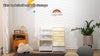 Children’s Bookshelf and Toy Organizer, 3-Tier Sling Shelf for Bedroom/Nursery