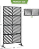 72"×40" Metal Privacy ScreenOutdoor Decor Privacy Screen Heavy Duty Fence Panel