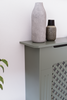 White Radiator Cover MDF Small Large Modern Wood Slat Grill Cabinet Furniture