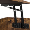 Lift Top Coffee Table with Storage, Rustic Living Room Table with Storage Shelf