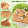 8-Person Outdoor Acacia Wood Dining Table 80" Rectangular Patio Table