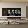 Clarendon Borderless Glass Fire - 71'' - Black