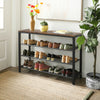 Shoe Rack, Shoe Organiser with 3 Mesh Shelves, for Hallway LBS14BX