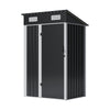 4ft x 3ft Outdoor Storage Shed Steel Garden Sheds Small Tool House with Door