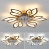 Ceiling Fan Light LED 3-Color Dimmable Chandelier Lamp W/ Bluetooth APP Control