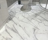 White Marble Tile SPC Luxury Vinyl Flooring 100% Waterproof 1.86M² Pack