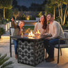 Square Propane Gas Fire Pit Table,12 KW Firepit Outdoor Patio Heater