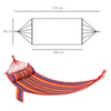 Cotton Hammock Soft Portable Swing Chair w/ Headrest & Side Pocket
