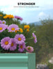 2X Large Galvanised Steel Raised Garden Bed 240x120x60cm Metal Planter Box Veg
