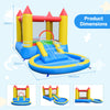 Inflatable Bounce House Kids Wet Dry Water Park with Splash Pool