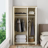 Wooden 3 Door Wardrobe with Hanging Rail Drawers Bedroom Storage Furniture