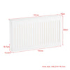 Radiator Cover Vertical Slat Modern Stylish MDF Wood White Black Cabinet Shelf