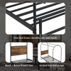 Canopy Bed Frame Metal 3ft Single Bed With Headboard & Heavy Duty Slat Support