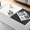 High Gloss Coffee Table Rectangular Living RoomFurniture 3Drawers Hidden Storage