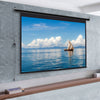 72/92/100/120"HD Electric Motorized Projector Screen Matte White Fabric 4:3 16:9