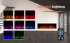 NEW BORDERLESS GLASS 50 60 71 80 Inch UHD MEDIA WALL Panoramic Electric Fire2025