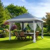 4x4M Pop Up Garden Gazebo Outdoor Party Tent Canopy With Sides Heavy Duty