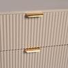 OHS Ribbed Bedside Table Cabinet 3/4/5/6 Draw Nightstand Side Board