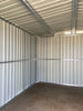 10X8FT Metal Steel Garden Shed Apex Roof W/ Free Base Storage House Ventilation