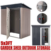 5 X 3FT Metal Garden Shed Outdoor Storage Cabinet House Box Pent Roof Lockable