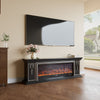 Electric Fireplace With 70in TV Stand Unit Cabinet Fire Logs Heater Flame 10 LED