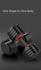Black Adjustable Rotation Weight Gym Dumbbells 2 x 24kg - Pair Set (48KG Total)