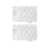 2x Faucet Splash Guard Silicone Sink Water Drip Pad Mat Drying Tray Bath Kitchen
