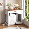 Dog Crate Furniture 2-in-1 Dog Cage Storage Side Table with Drawer for S/M Dogs