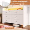 6-Drawer Sideboard Storage Chest of Drawers for Living Room Bedroom Dining Room