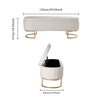 Teddy Velvet Upholstered Bench Bed End Window Seat Ottoman Storage Stool Bedroom