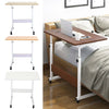 Height Adjustable Laptop Desk Mobile Bedside Table Overbed Computer Stand Office