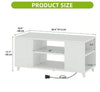Led Coffee Table With 2 Drawer Storage, High Gloss Coffee Table For Living Room